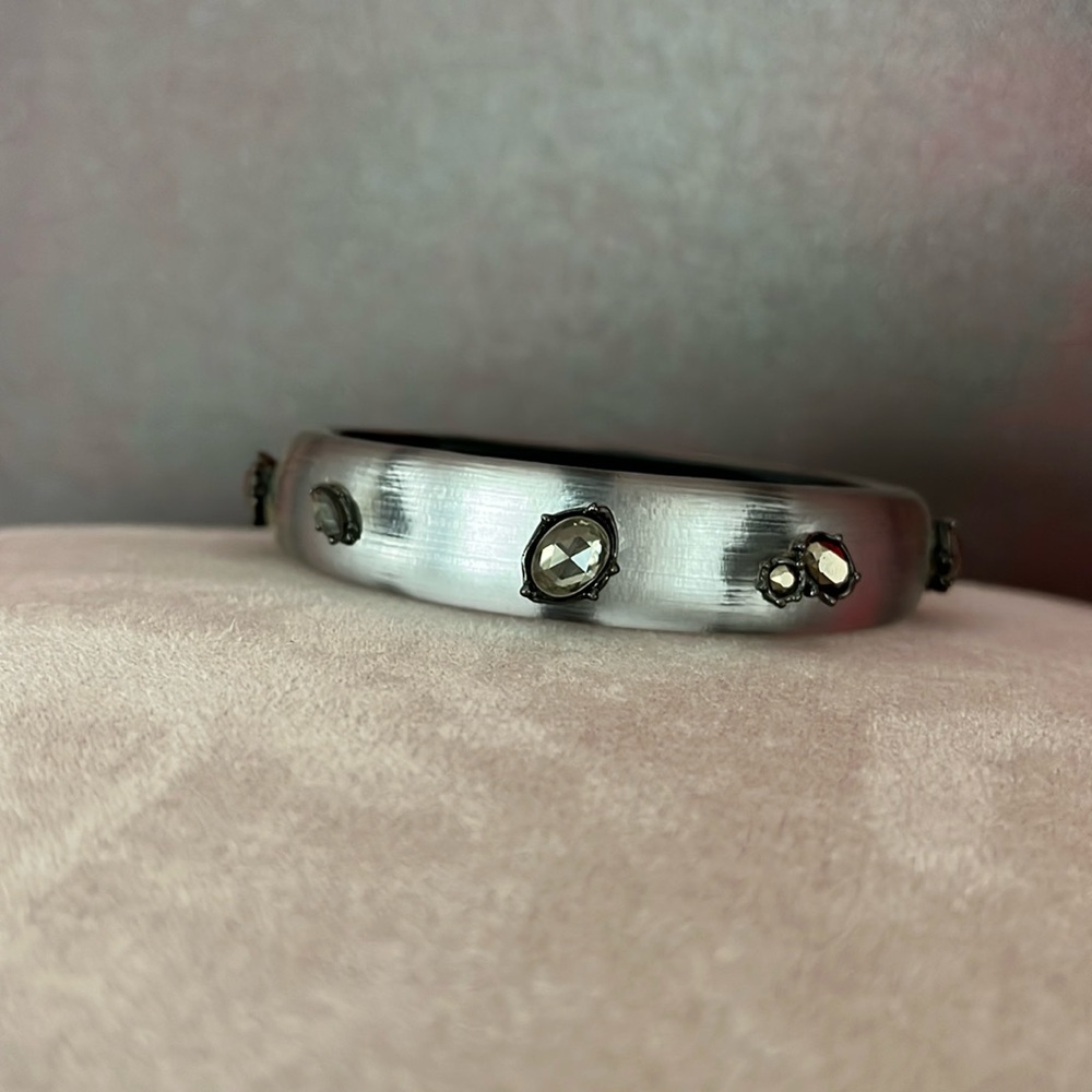 ALEXIS BITTAR GRAY CRYSTAL BRACELET